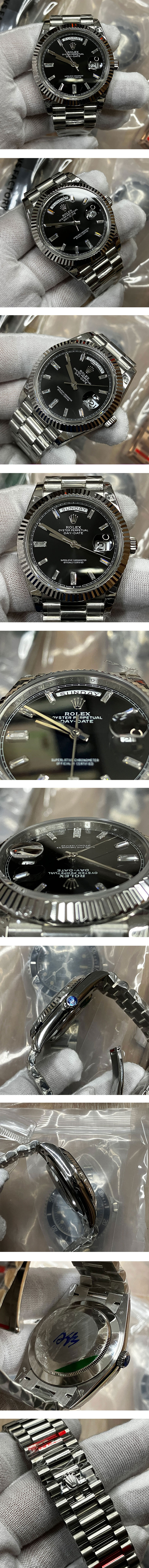 ロレックスN級品スーパーコピー時計 デイデイトM228239-0005 ブラック 40mm